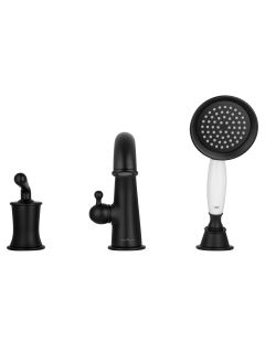 Смеситель на борт ванны Wonzon & Woghand Steam WW-88659008-MB чёрный матовый